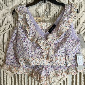 Eyelet Two Piece Short Set